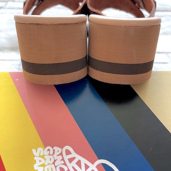 Ancient Greek Sandals Thais Rainbow Wedge Sandals in Python Tampa - Picture 10 of 12